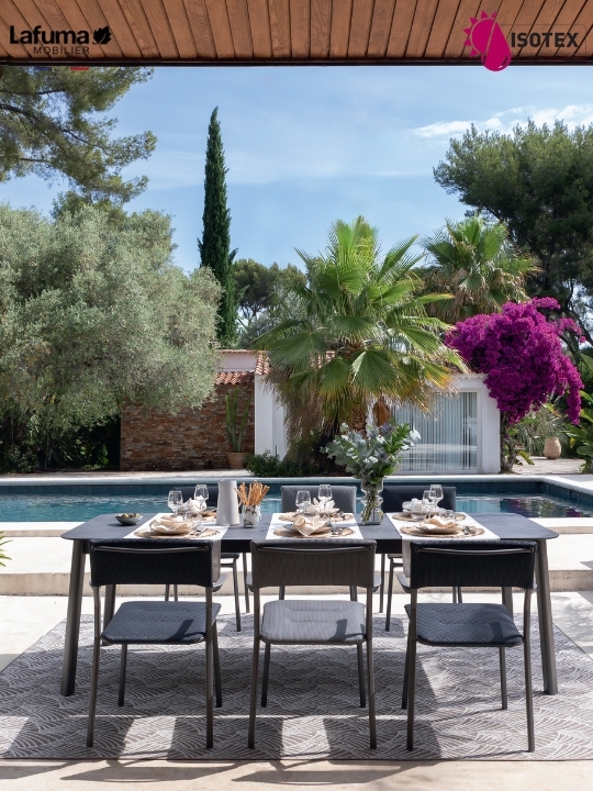 Table Repas Lafuma Mobilier Oron 150 HPL - 154 x 100 cm