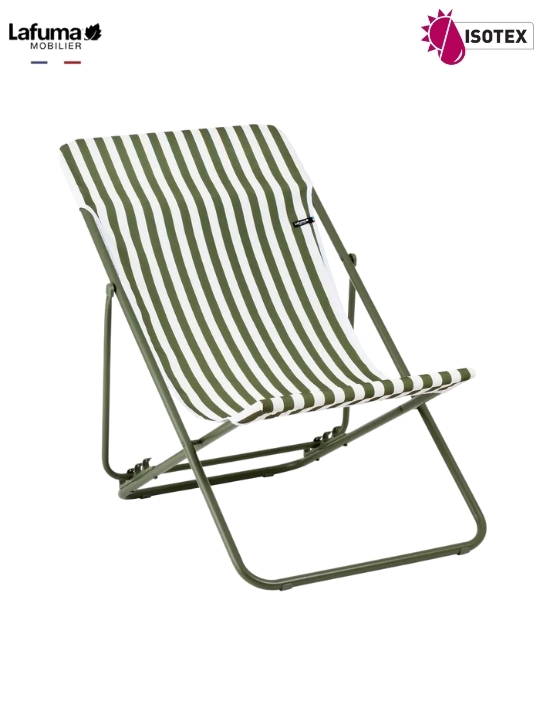 Transat Lafuma Mobilier Maxi Riviera Colorblock : confort XL et design moderne