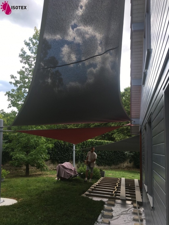 Voile d'ombrage Eliante Star Rectangle sur mesure