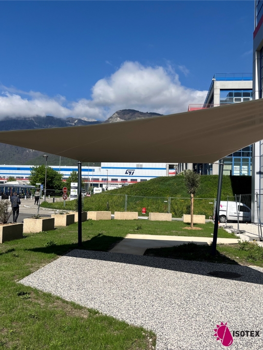 Voile d'ombrage Eliante Star Rectangle sur mesure